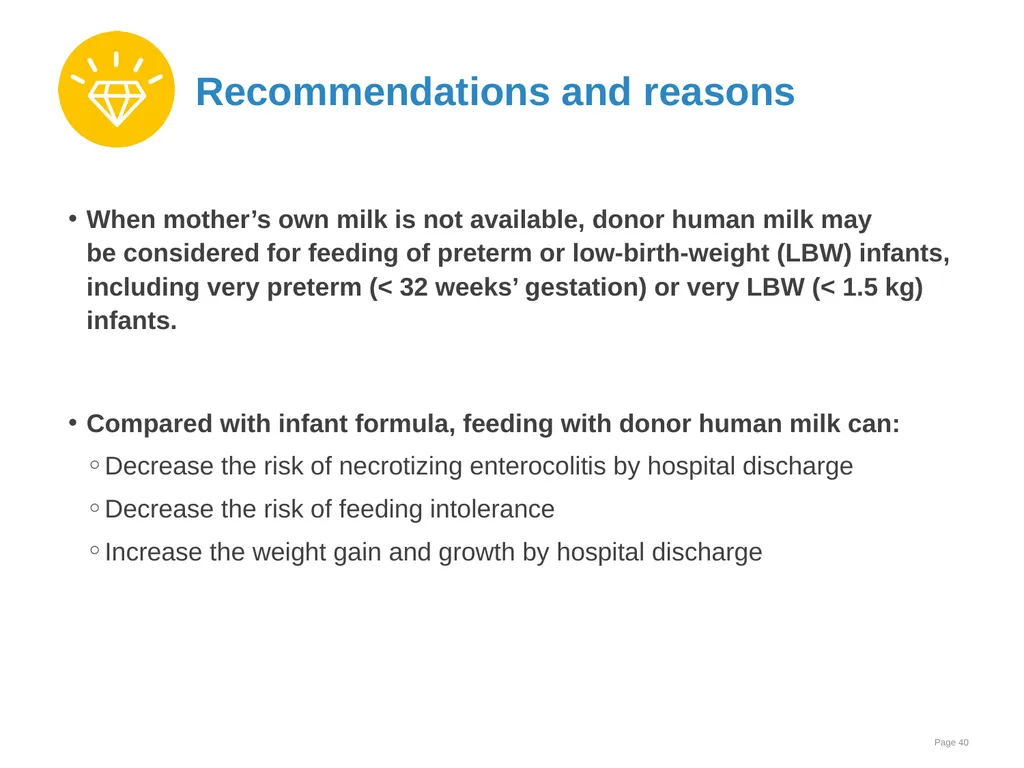 Breast milk feeding: Alternative methods Goal and - slide 40 of 54