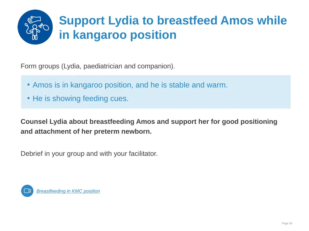 Breast milk feeding: Alternative methods Goal and - slide 35 of 54