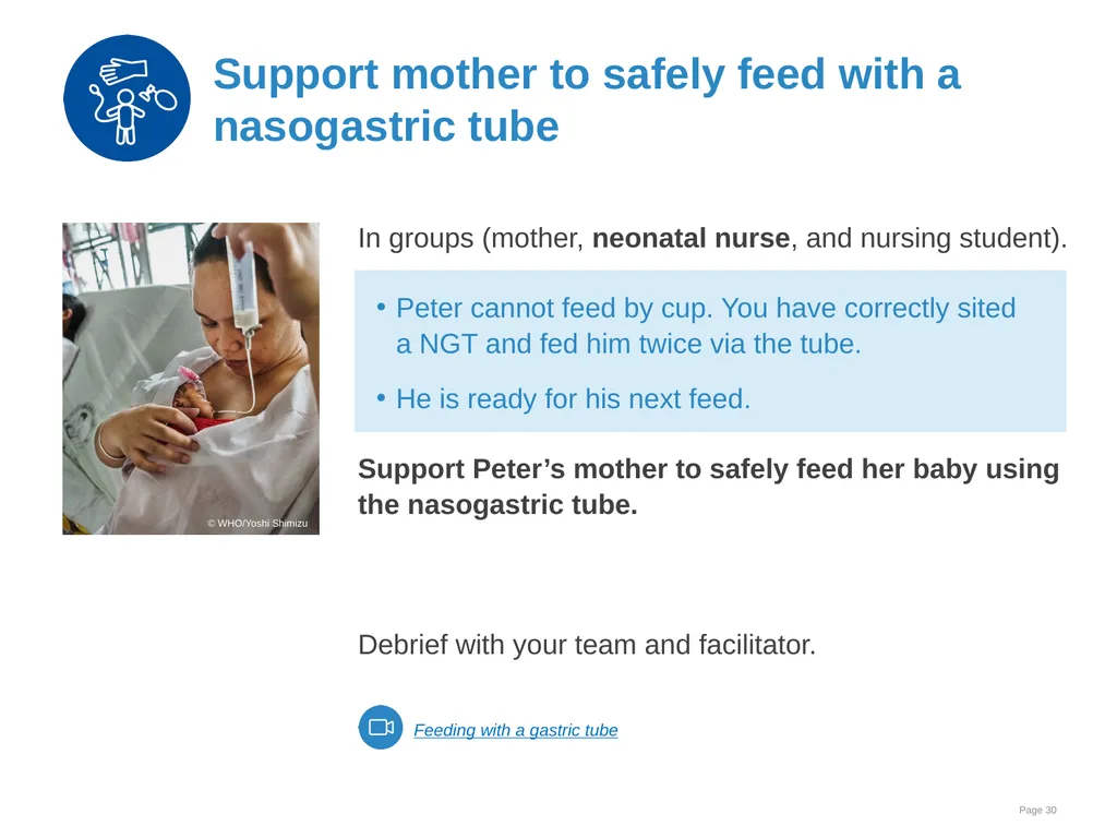 Breast milk feeding: Alternative methods Goal and - slide 30 of 54