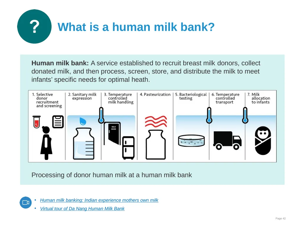 Breast milk feeding: Alternative methods Goal and - slide 42 of 54