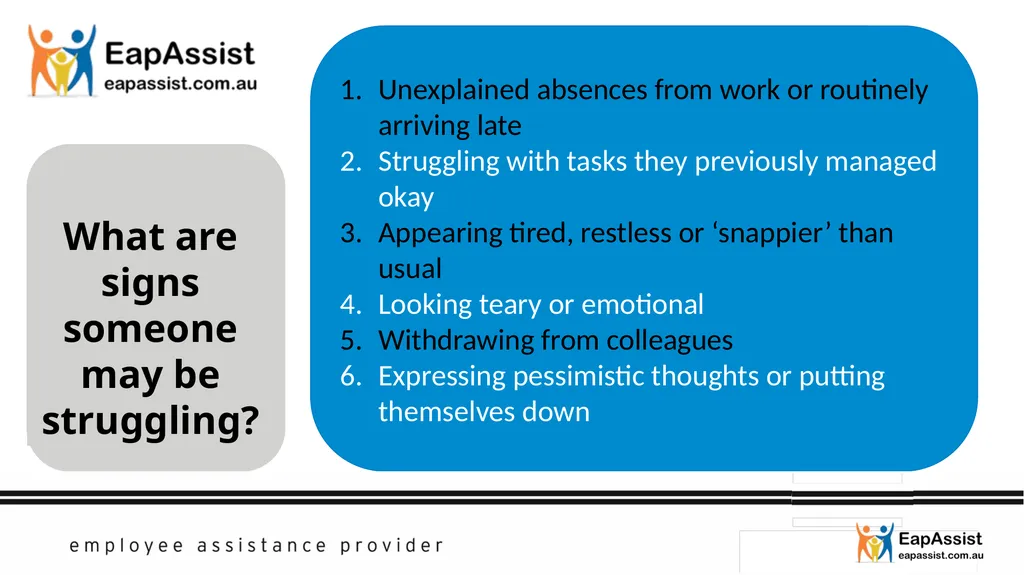MENTAL HEALTH FIRST AID 1 in 5 people experience a - slide 17 of 49