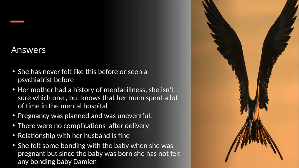 Post Partum Psychosis Dr Jumoke Ojo St4, General - slide 7 of 13