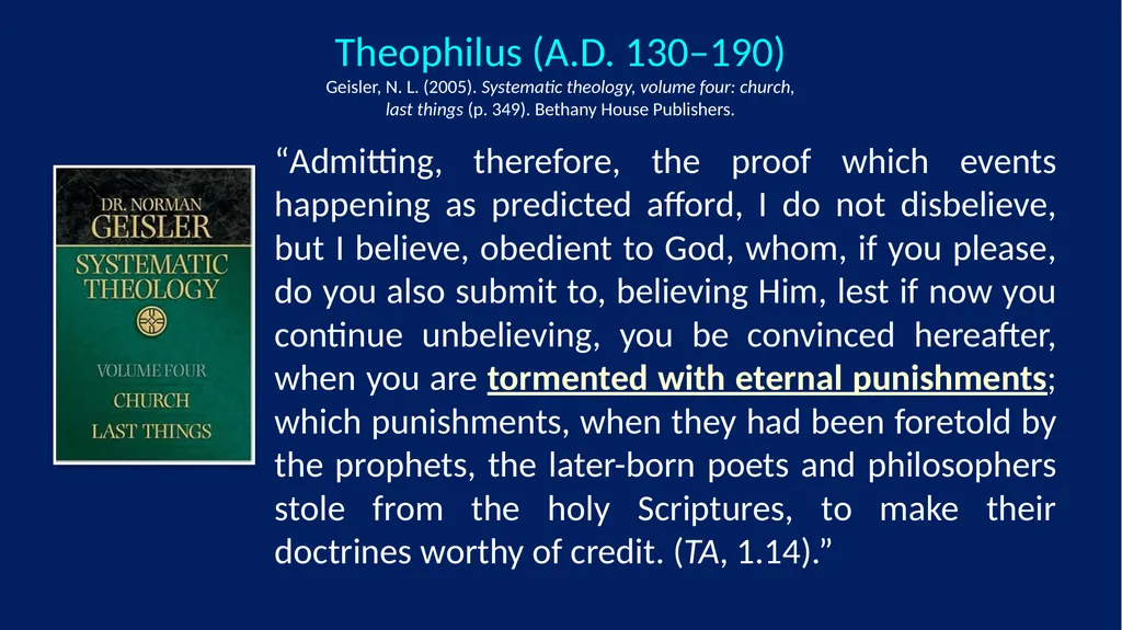 Annihilation vs. Eternal Torment ANNIHILATION VS. - slide 25 of 44
