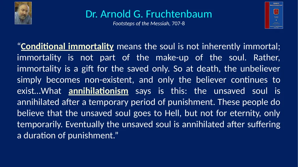 Annihilation vs. Eternal Torment ANNIHILATION VS. - slide 3 of 44