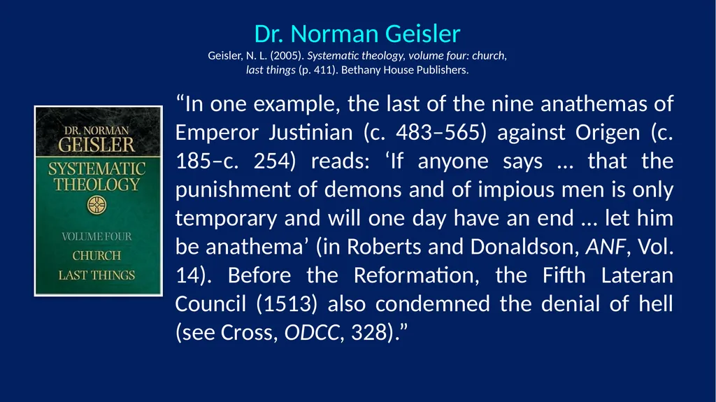 Annihilation vs. Eternal Torment ANNIHILATION VS. - slide 22 of 44