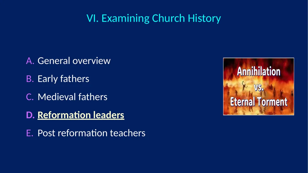 Annihilation vs. Eternal Torment ANNIHILATION VS. - slide 32 of 44