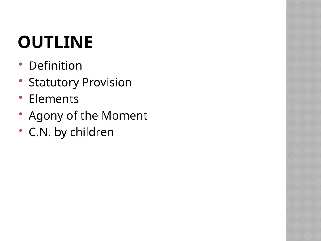 Contributory Negligence Dr. Sonny Zulhuda Outline - slide 2 of 15