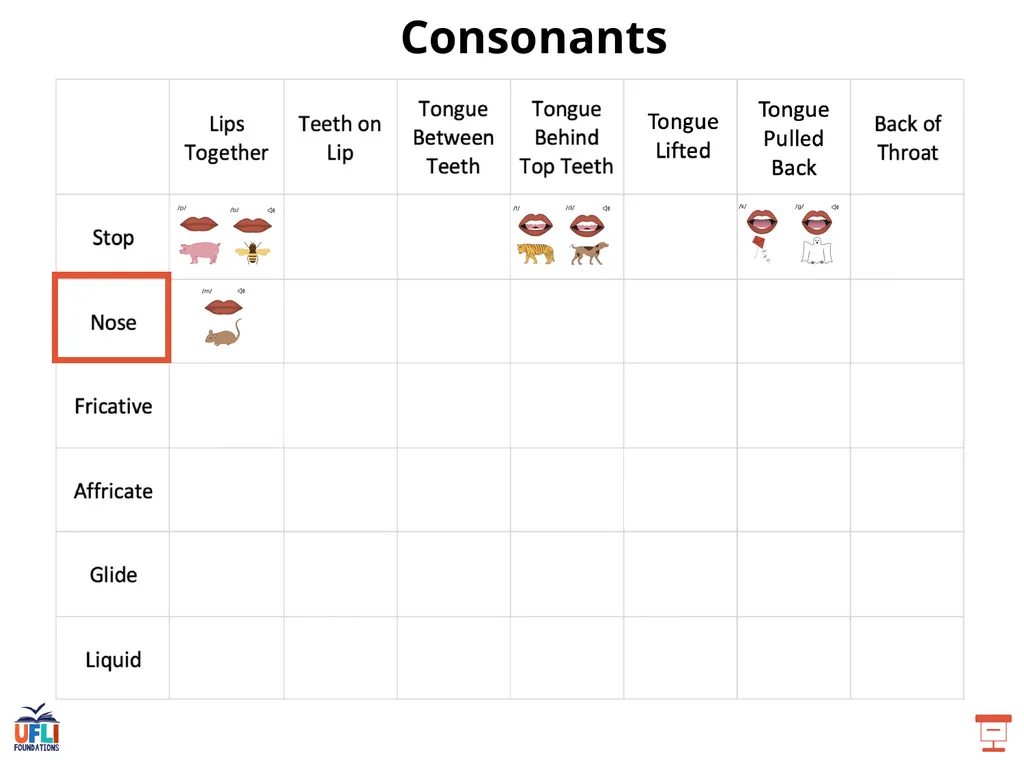 Getting Ready Lesson C Consonants Consonants - slide 16 of 34
