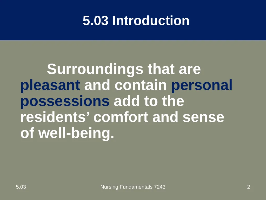 Understand nurse aide’s role in creating a safe - slide 2 of 52