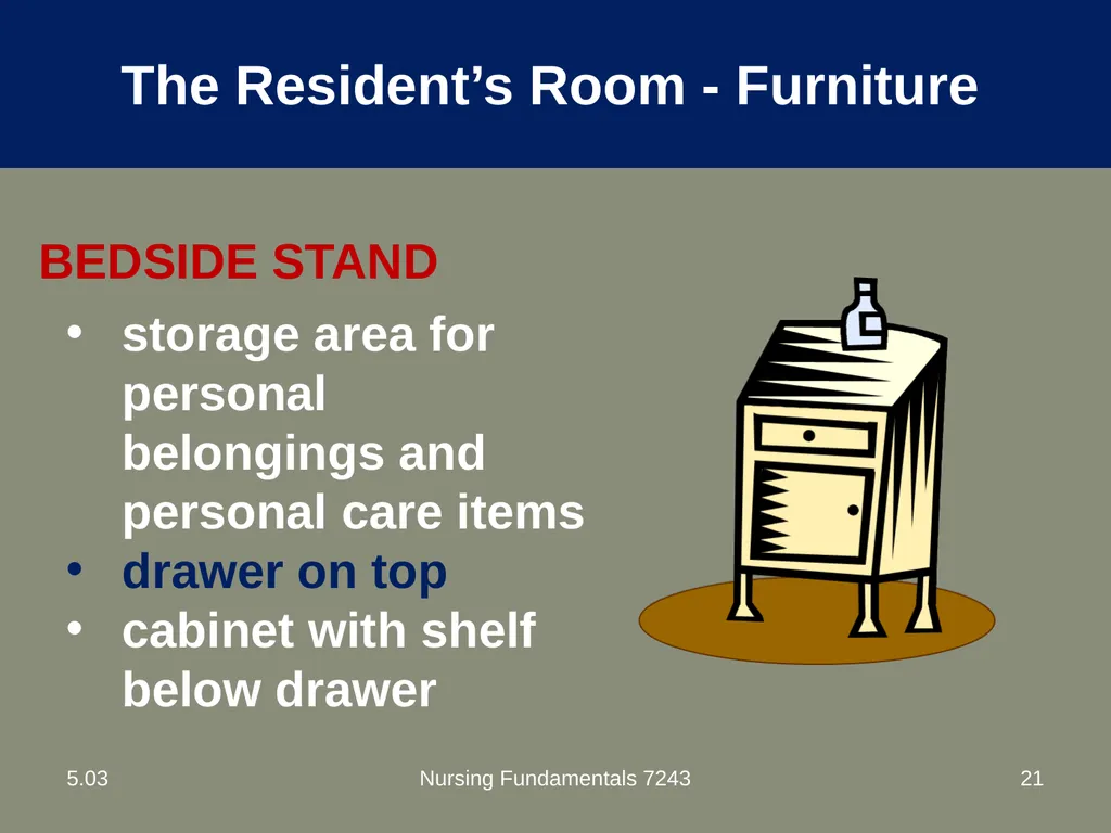 Understand nurse aide’s role in creating a safe - slide 21 of 52