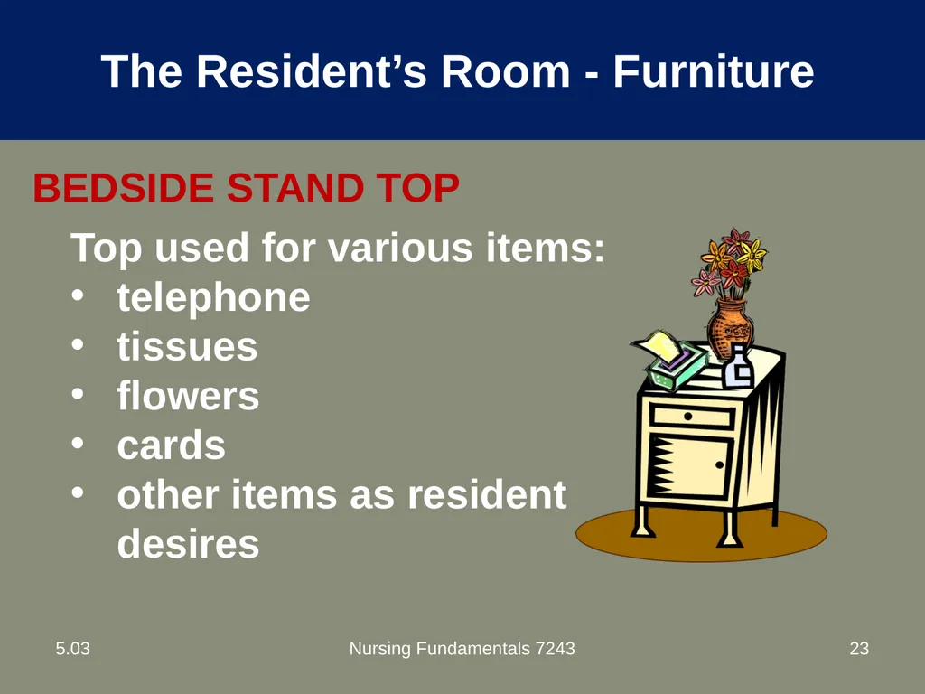 Understand nurse aide’s role in creating a safe - slide 23 of 52