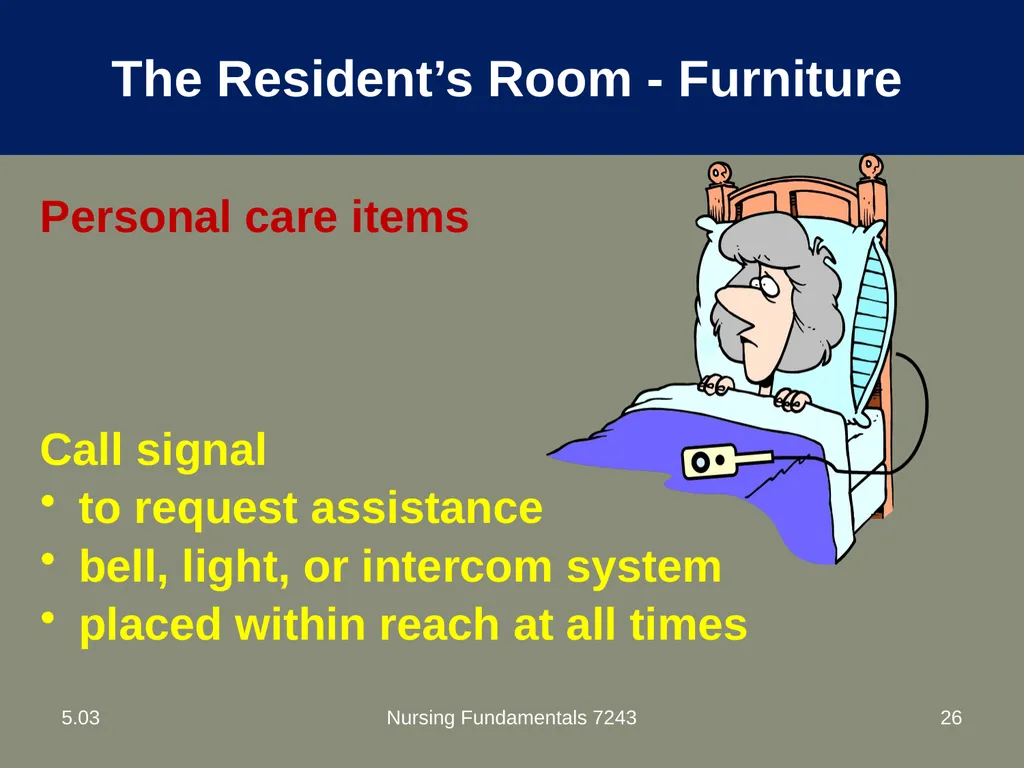Understand nurse aide’s role in creating a safe - slide 26 of 52