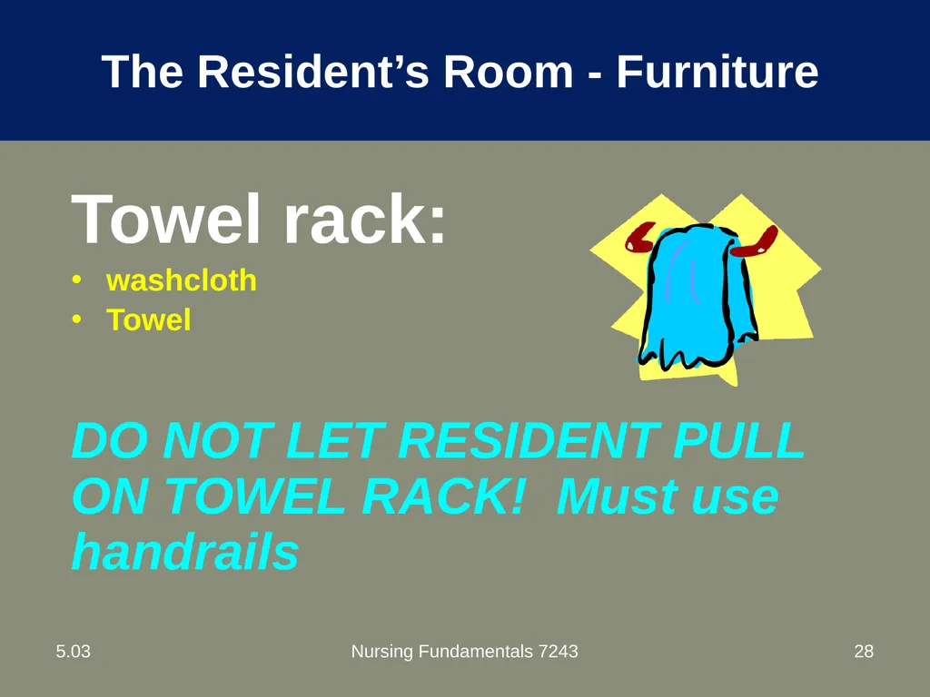 Understand nurse aide’s role in creating a safe - slide 28 of 52