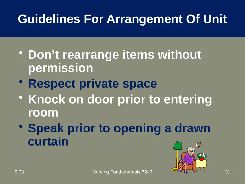 Understand nurse aide’s role in creating a safe - slide 31 of 52