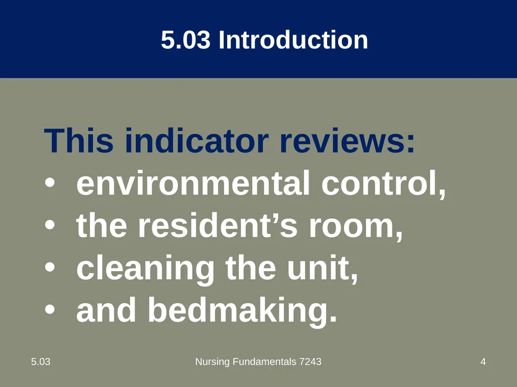 Understand nurse aide’s role in creating a safe - slide 4 of 52