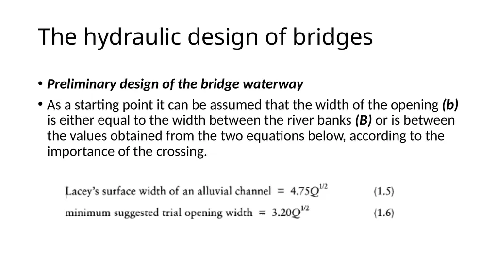 BRIDGE HYDRAULICS Text Book: Bridge Hydraulics by - slide 48 of 93