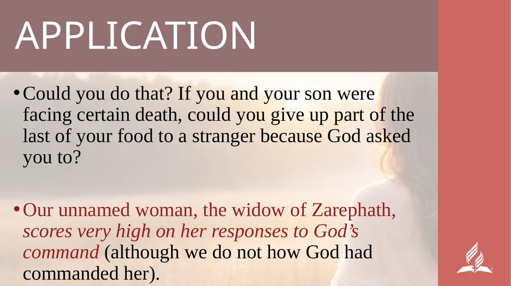 WOMEN’S MINISTRIES EMPHASIS DAY Henani, Here Am I! - slide 28 of 42