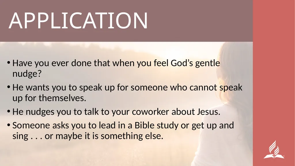 WOMEN’S MINISTRIES EMPHASIS DAY Henani, Here Am I! - slide 9 of 42