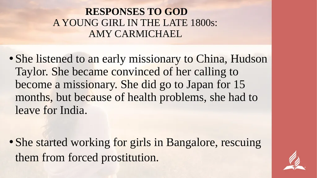 WOMEN’S MINISTRIES EMPHASIS DAY Henani, Here Am I! - slide 35 of 42