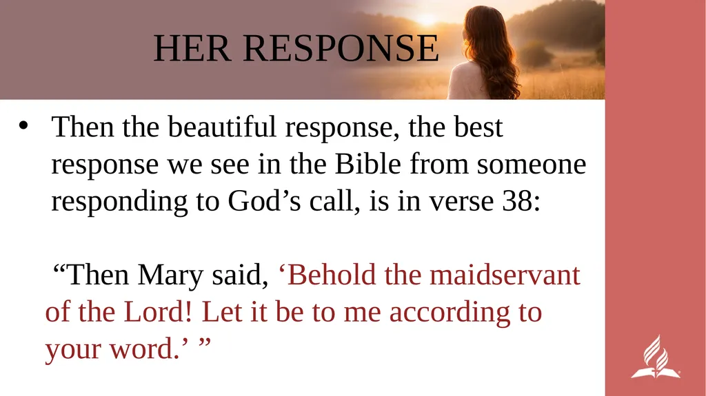 WOMEN’S MINISTRIES EMPHASIS DAY Henani, Here Am I! - slide 31 of 42