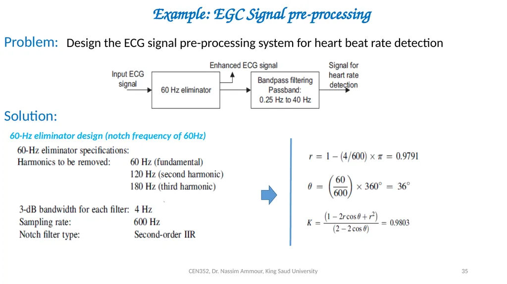 Chapter 7 Digital Filter Design CEN352, Dr. Nassim - slide 35 of 37
