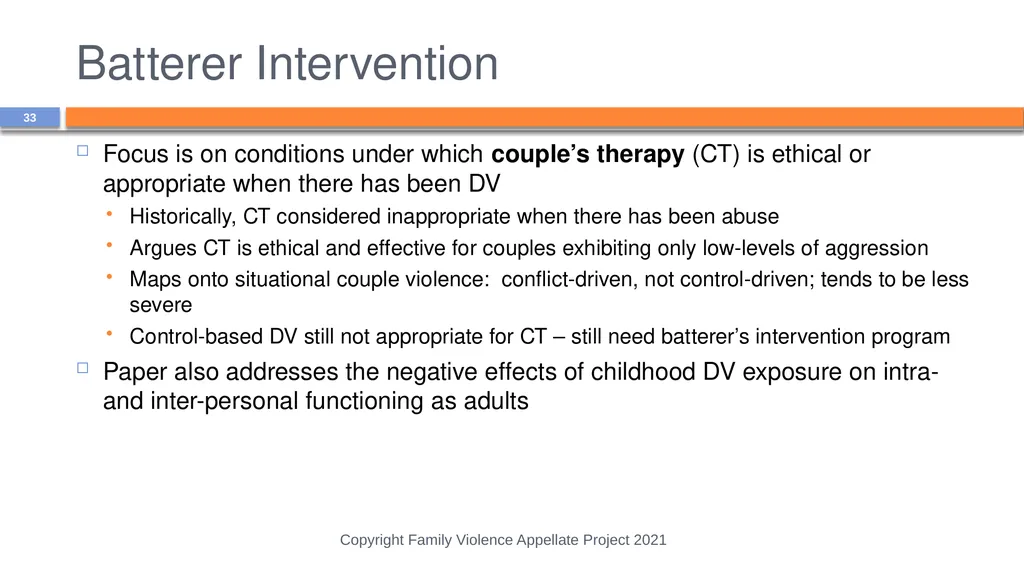 Domestic Abuse is More than Physical Violence: - slide 33 of 38