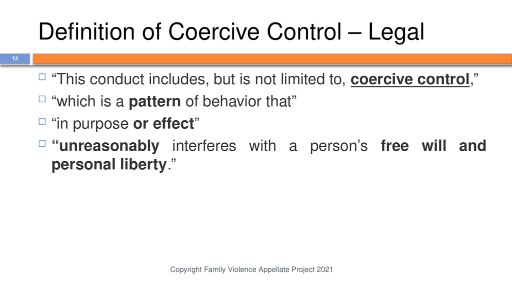 Domestic Abuse is More than Physical Violence: - slide 12 of 38