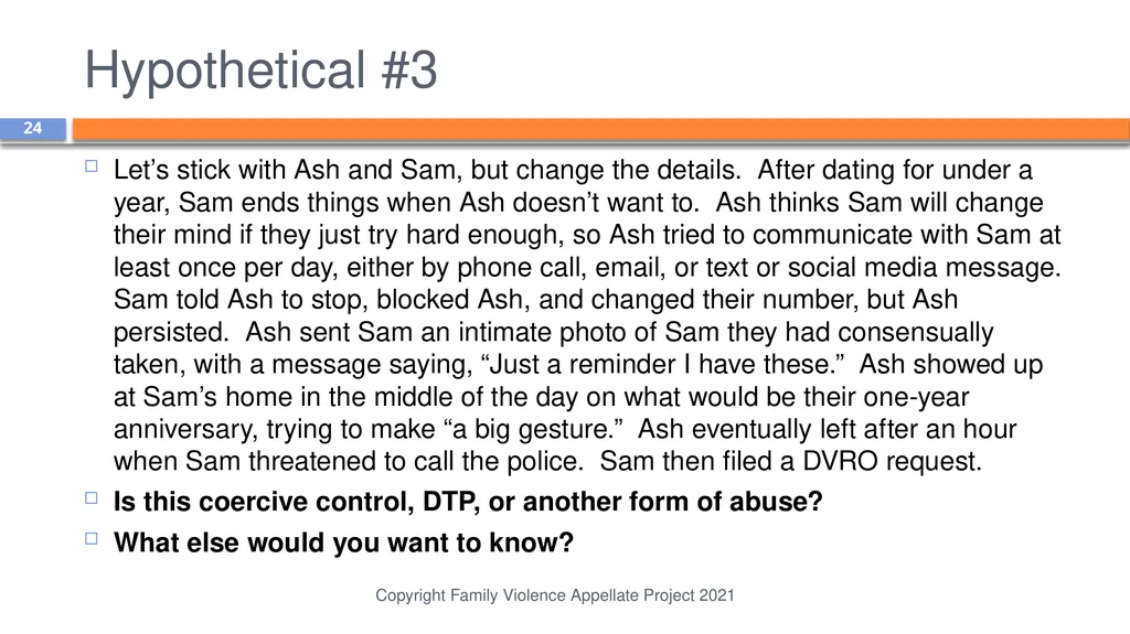 Domestic Abuse is More than Physical Violence: - slide 24 of 38