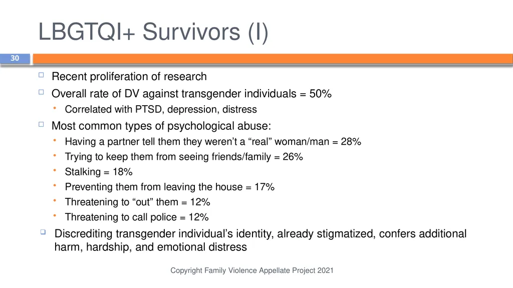 Domestic Abuse is More than Physical Violence: - slide 30 of 38