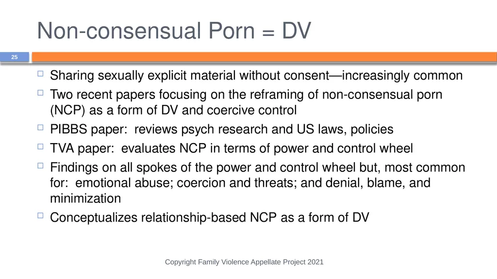 Domestic Abuse is More than Physical Violence: - slide 25 of 38