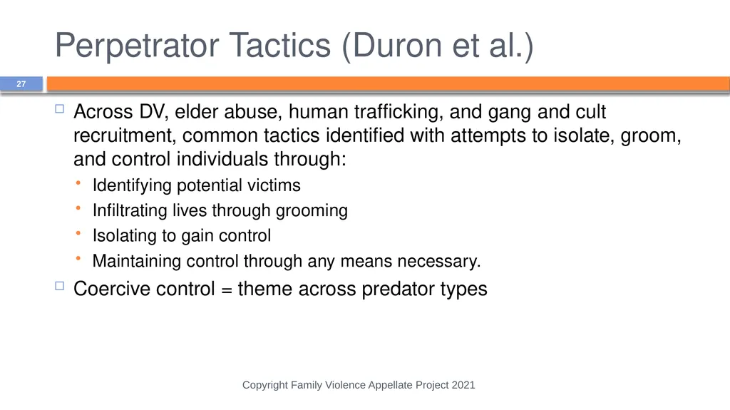 Domestic Abuse is More than Physical Violence: - slide 27 of 38