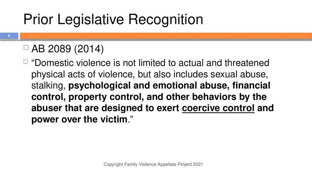 Domestic Abuse is More than Physical Violence: - slide 8 of 38