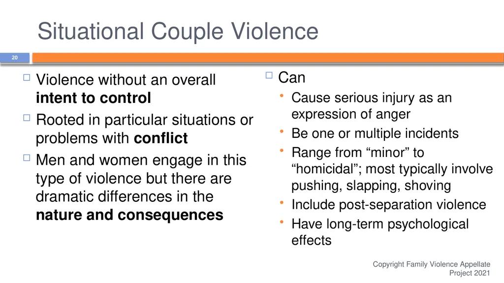 Domestic Abuse is More than Physical Violence: - slide 20 of 38