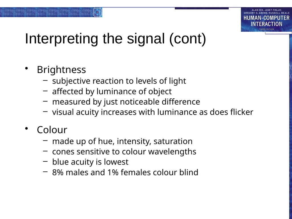 chapter 1 the human the human Information i/o … - slide 6 of 42