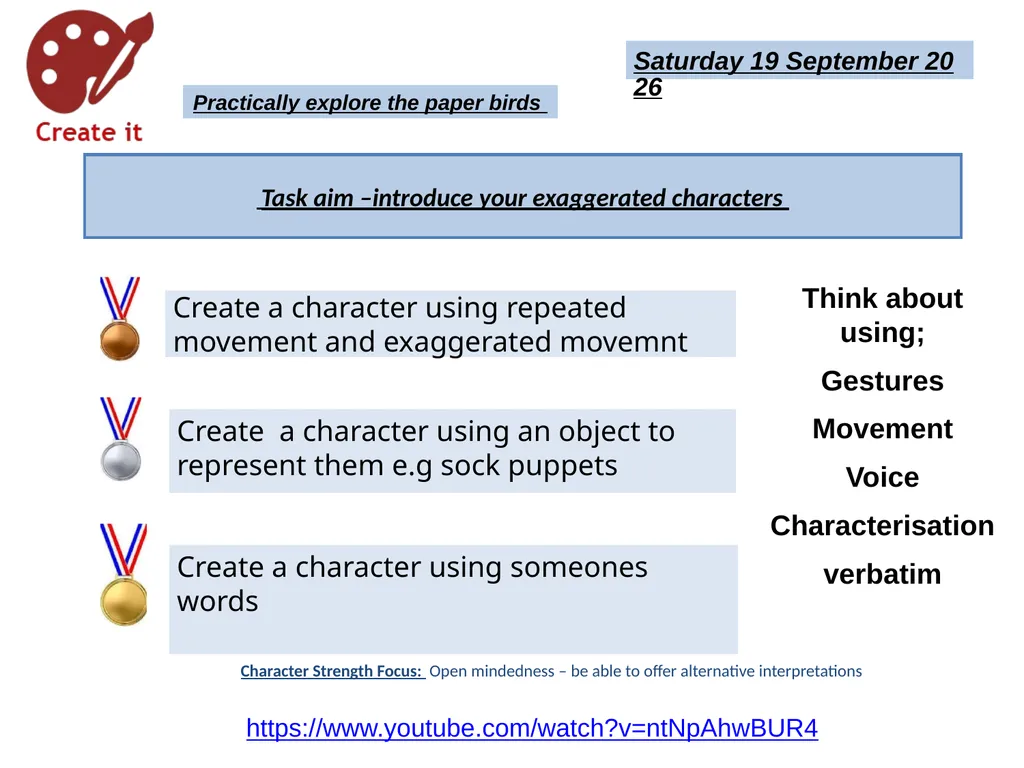 Learning Aim: to understand The Paper Bird’s - slide 6 of 8