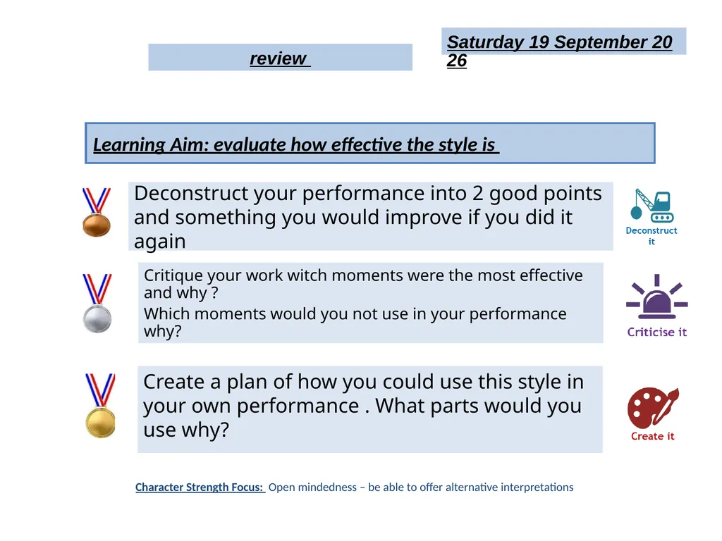 Learning Aim: to understand The Paper Bird’s - slide 8 of 8