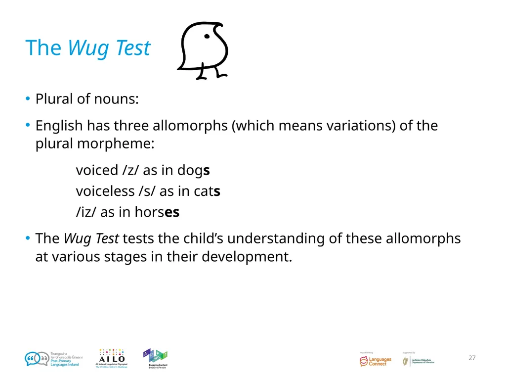 Introduction to Language Acquisition Linguistics - slide 27 of 46