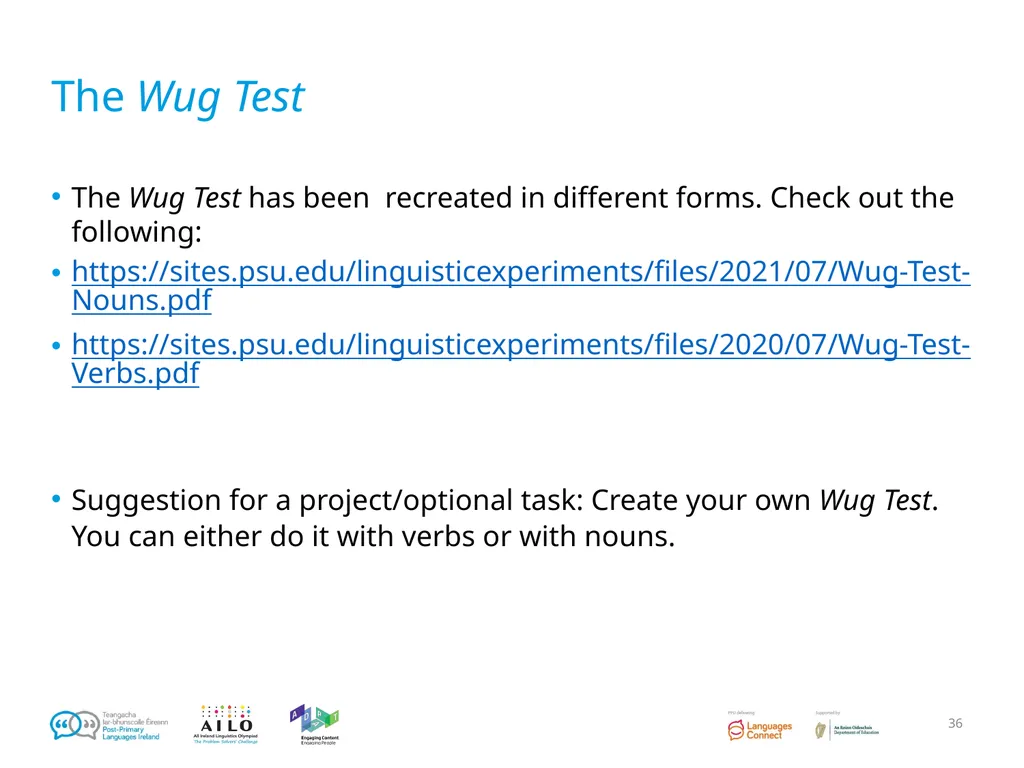 Introduction to Language Acquisition Linguistics - slide 36 of 46