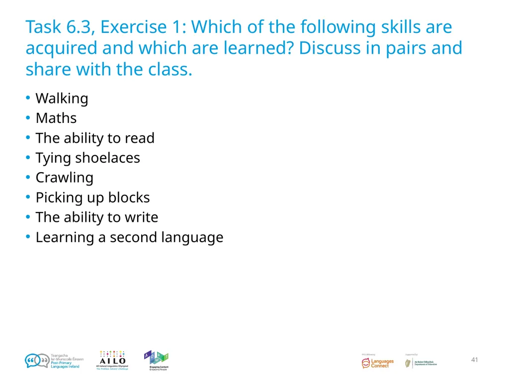 Introduction to Language Acquisition Linguistics - slide 41 of 46