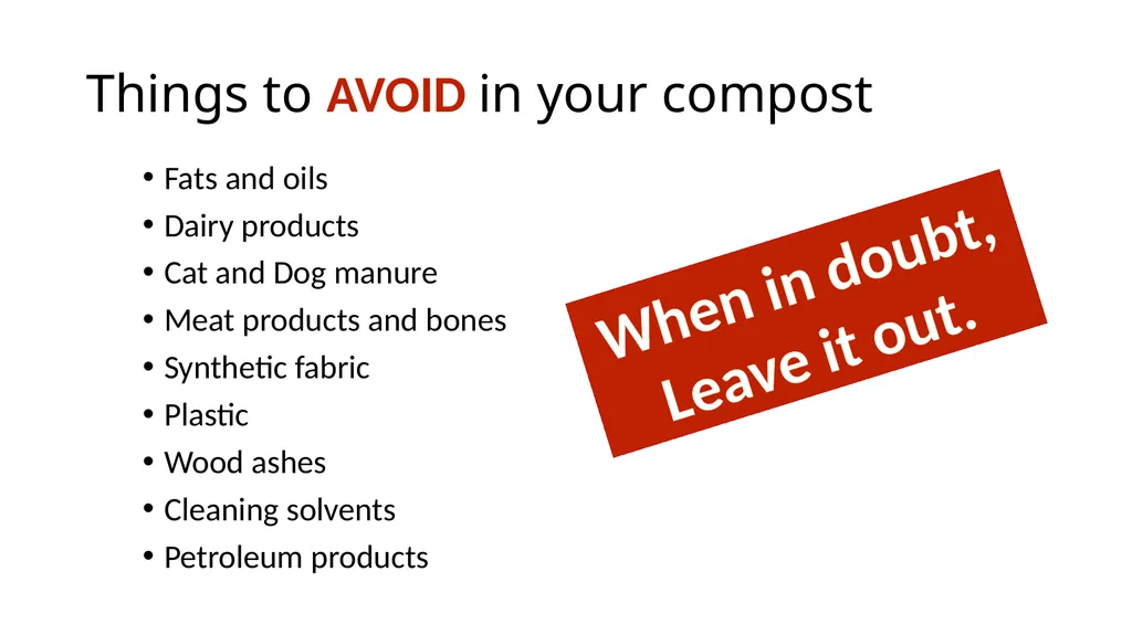 Introduction to Composting Nancy Allred UME Master - slide 7 of 26