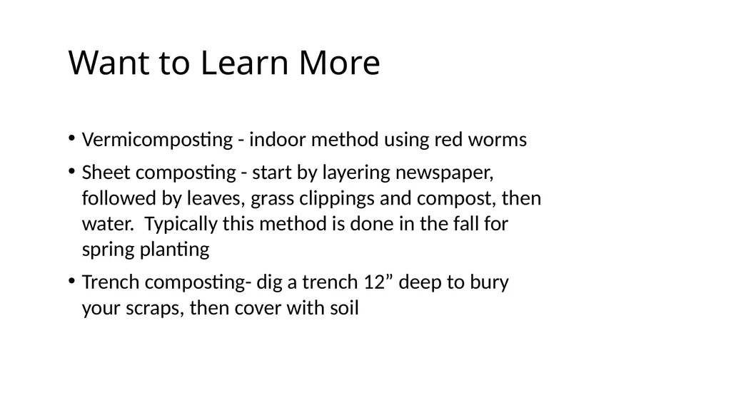 Introduction to Composting Nancy Allred UME Master - slide 20 of 26