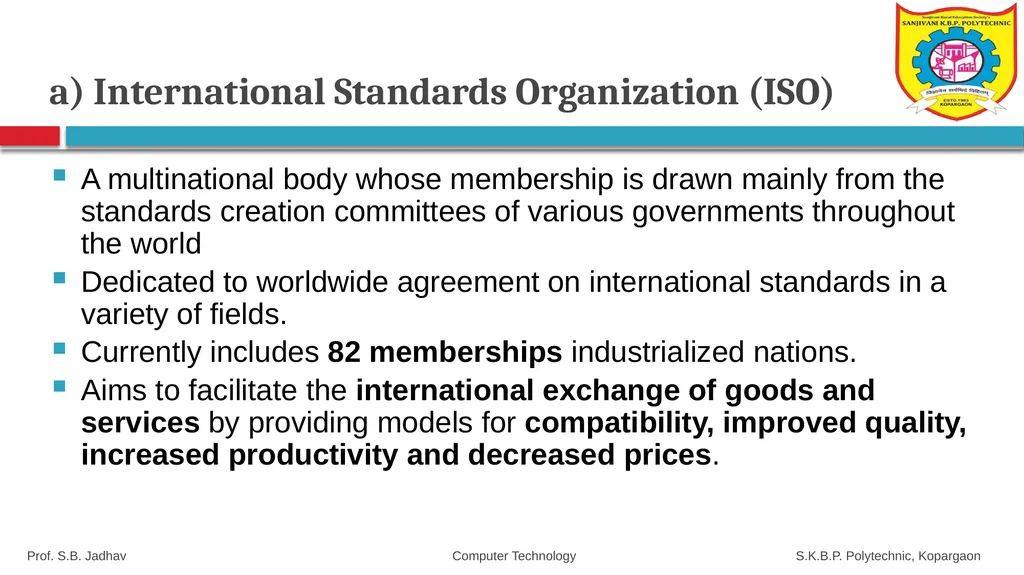 SANJIVANI K. B. P. POLYTECHNIC, KOPARGAON With NBA - slide 18 of 112