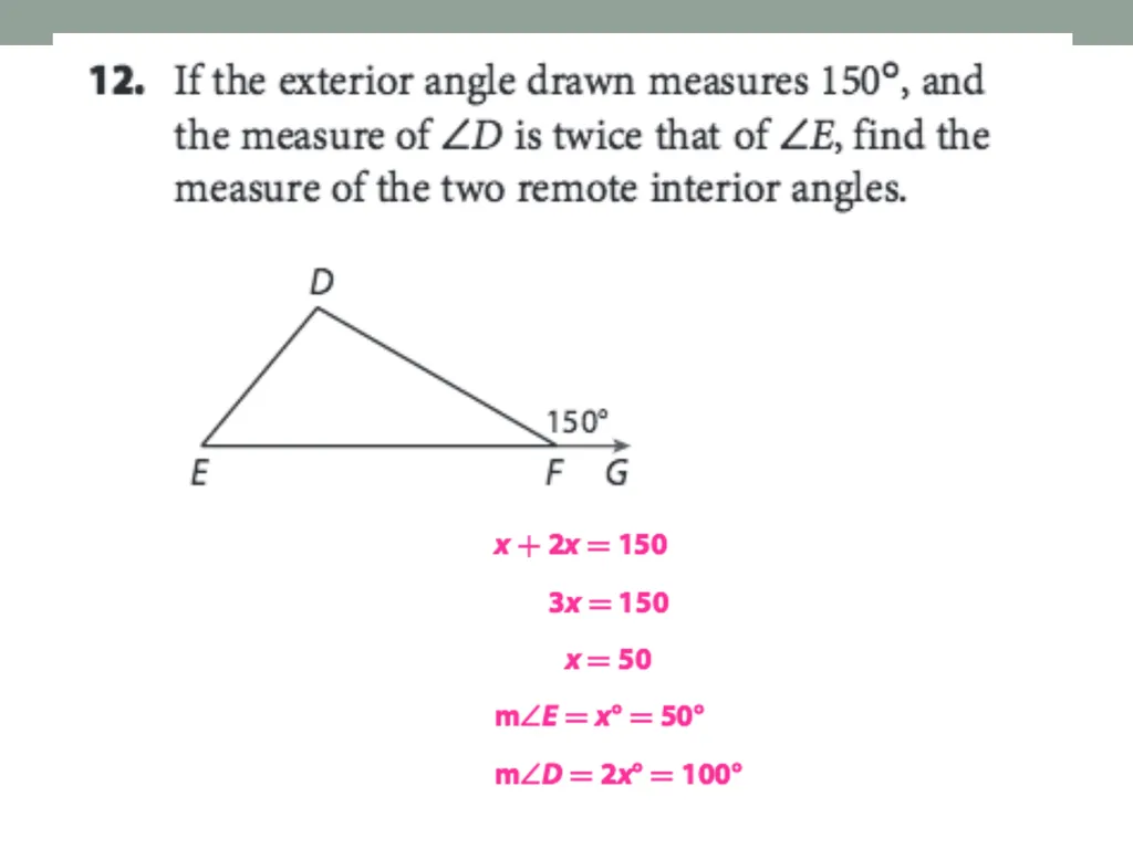 Objective: Explore Interior Angles of Polygons - slide 30 of 37