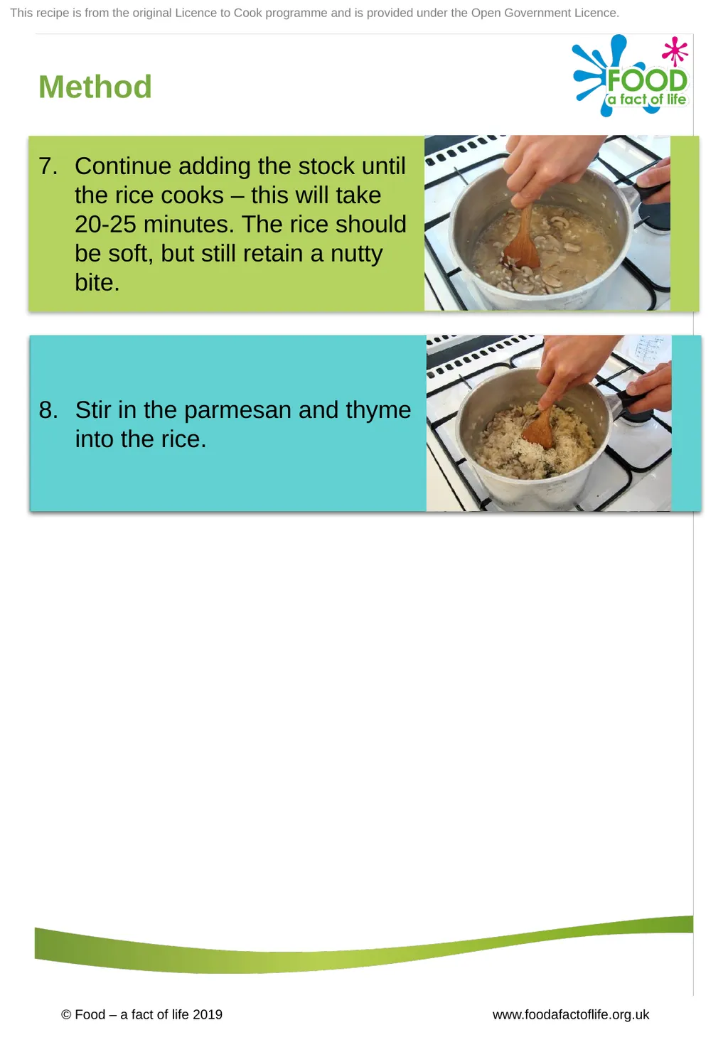 © Food – a fact of life 2019 - slide 4 of 4
