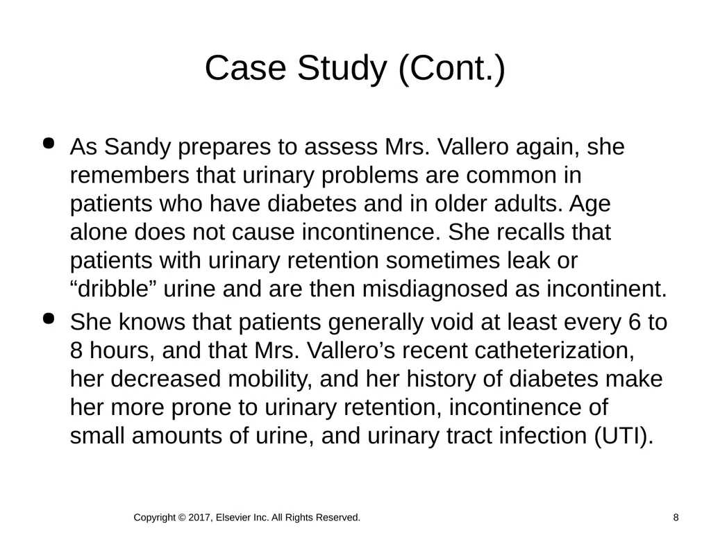 Chapter 46 Urinary Elimination Copyright © 2017, - slide 8 of 39