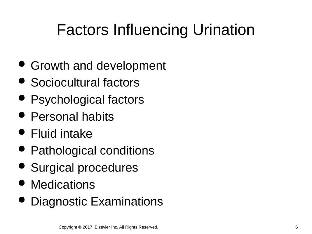 Chapter 46 Urinary Elimination Copyright © 2017, - slide 6 of 39