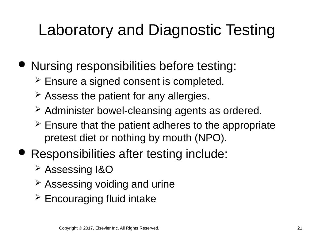 Chapter 46 Urinary Elimination Copyright © 2017, - slide 21 of 39