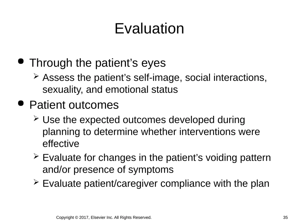 Chapter 46 Urinary Elimination Copyright © 2017, - slide 35 of 39