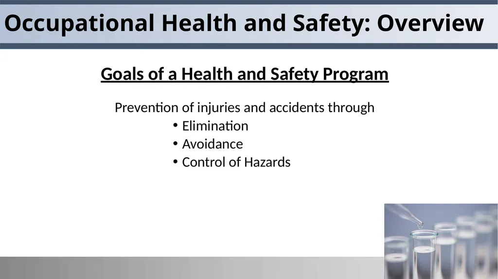 IACUC Occupational Health & Safety Programs Goals - slide 2 of 10