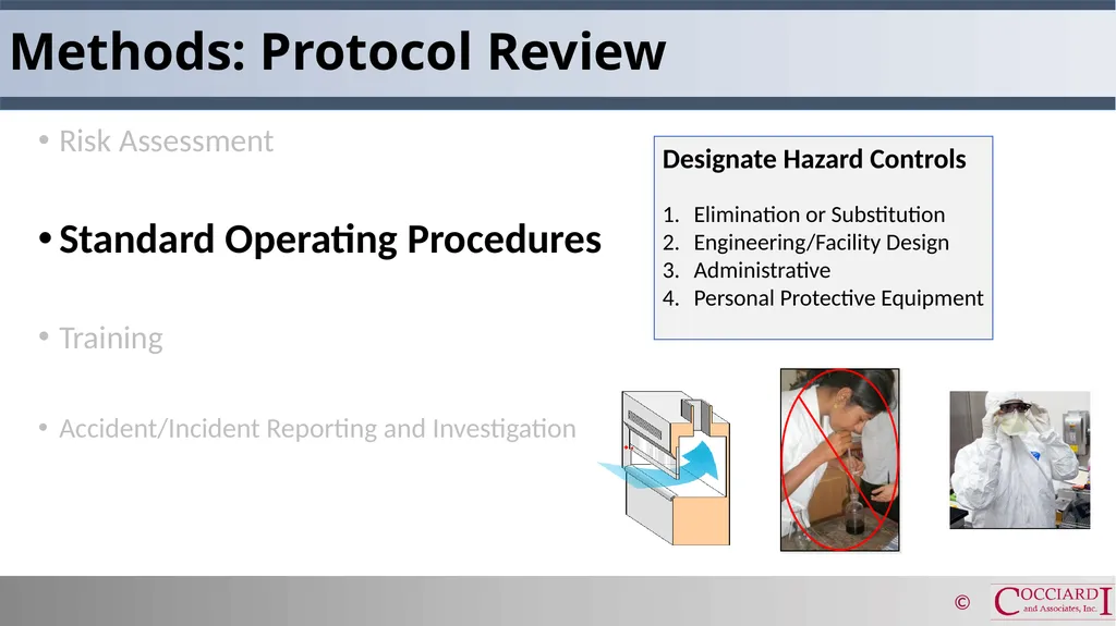 IACUC Occupational Health & Safety Programs Goals - slide 6 of 10